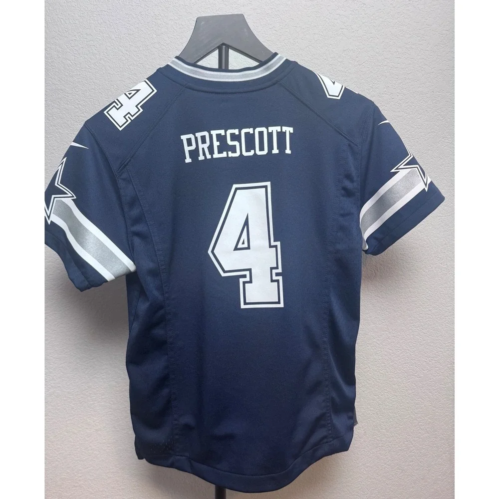 Nike‎ Dallas Cowboys Dak Prescott 4 Jersey Youth Medium Navy Blue DC7002Y
